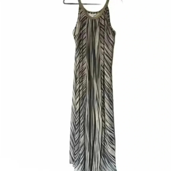 Women’s‎ stripped maxi dress size large - Picture 1 of 5
